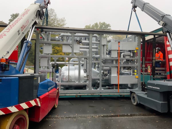 Frames des Pilotprojekt "OneCycle" - Erste mobile Chemie-Anlagen im Baukastenprinzip